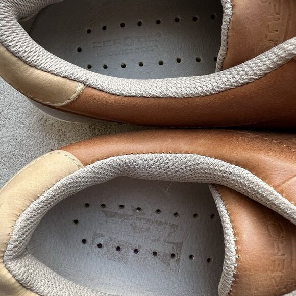 ZeroTie Backswing Blucher FG WR Brown Leather Golf Shoe Men 8.5 Hands Free - Picture 13 of 16